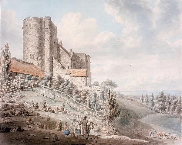 Lympne Castle, Kent, 1790 (w  /  c on wove paper)