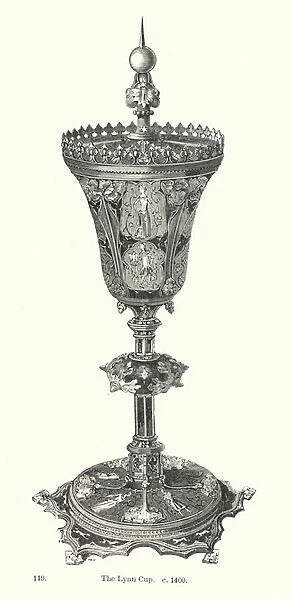The Lynn Cup, c 1400 (engraving)