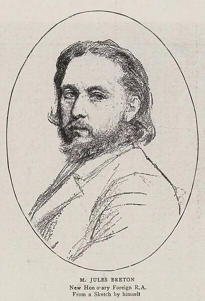M Jules Breton (engraving)