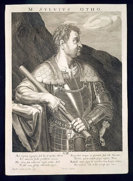 M. Silvius Otho Emperor of Rome 68 AD engraved by Aegidius Sadeler (1570-1629) (engraving