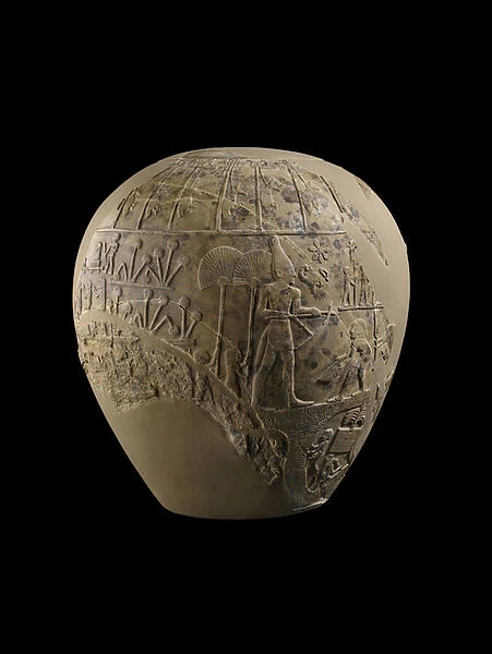 Mace-head of Scorpion King, 3100-3000 BC (limestone)
