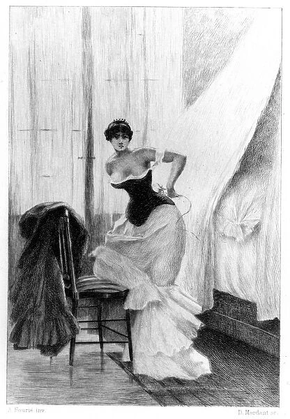 Madame Bovary by Gustave Flaubert, illustration by Albert Fourie, 1885, Paris