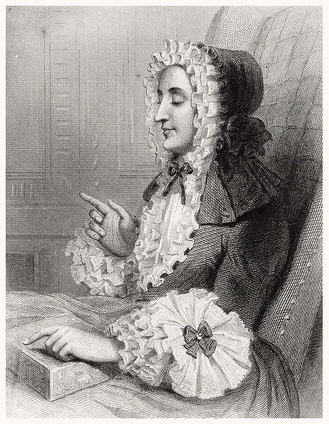 Madame du Deffand, blind (engraving)