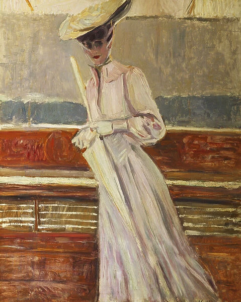 Madame Helleu on the Yacht Etoile, c. 1902 (oil on canvas)