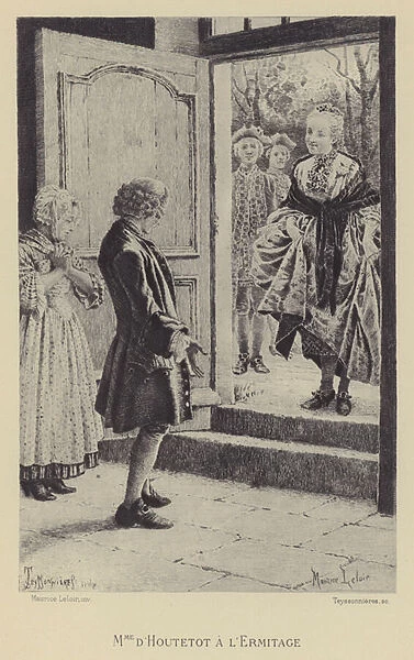 Madame de Houtetout at the Hermitage (gravure)