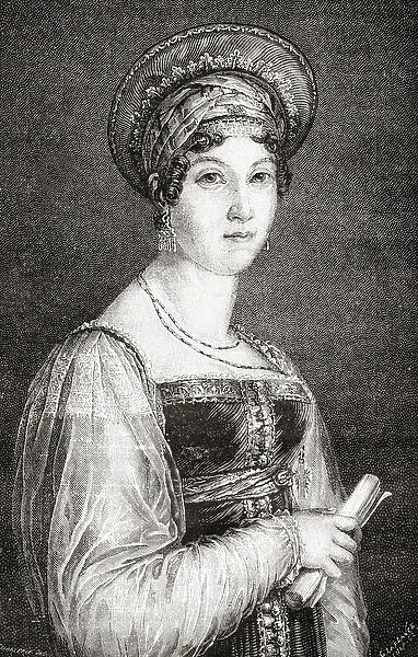 Mademoiselle Mars, engraved by La Plante, from Histoire de la Revolution Francaise