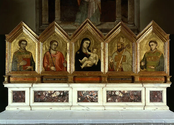 Madona and child with Saints, Polyptyque of Santa Reparata