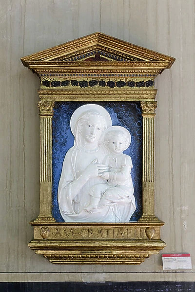 Madonna and Child, 1445-50 (glazed terracotta)