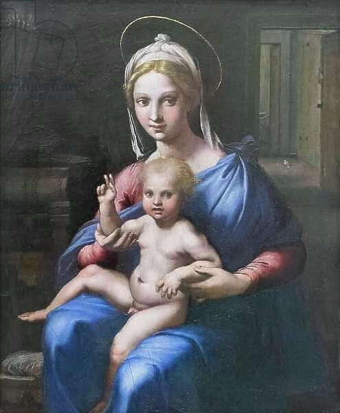 Madonna and child, 16th century, (panel)