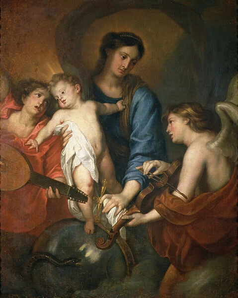Madonna and Child with angels