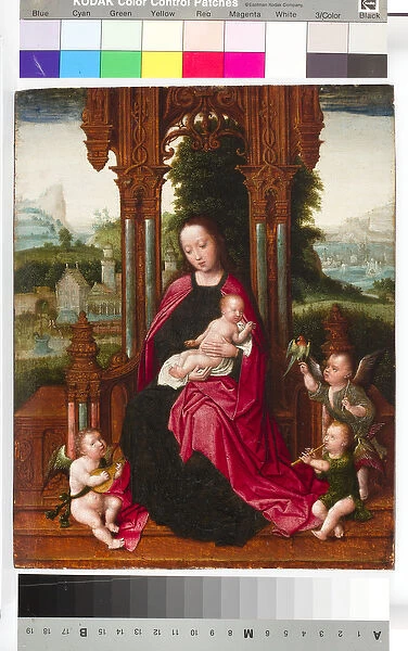 Madonna and Child with Angels, c. 1510-20 (tempera & oil on panel)