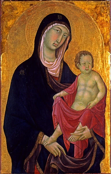 Madonna and Child, c. 1320-1330 (tempera on panel, with gold leaf)