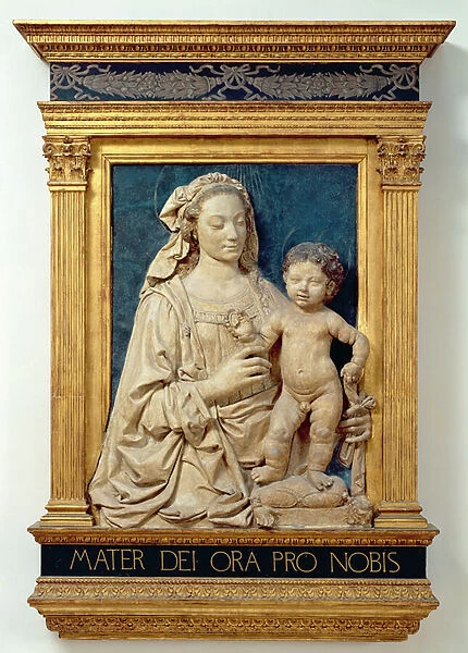 Madonna and Child, c. 1470 (glazed terracotta) (also see 428020)