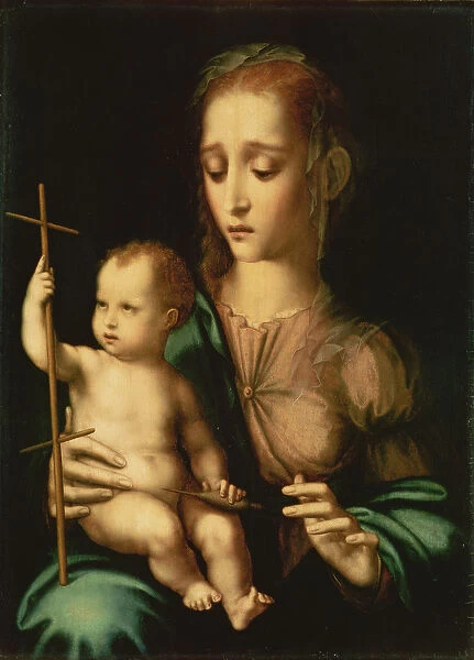 Madonna and Child with a Distaff, 1570s (oil on canvas transferred from panel)