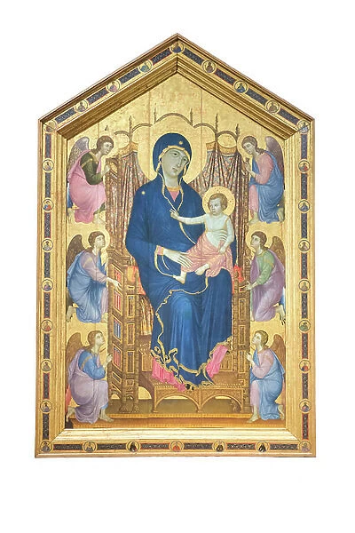 Madonna and Child enthroned with angels, 1285, (tempera on wood)