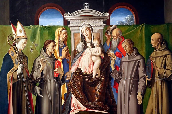 Madonna and Child Enthroned with Saints Louis of Toulouse, Anthony of Padua, Anne