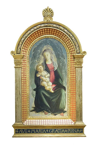 Madonna and Child in glory with Seraphin, 1470 circa, (tempera on wood)
