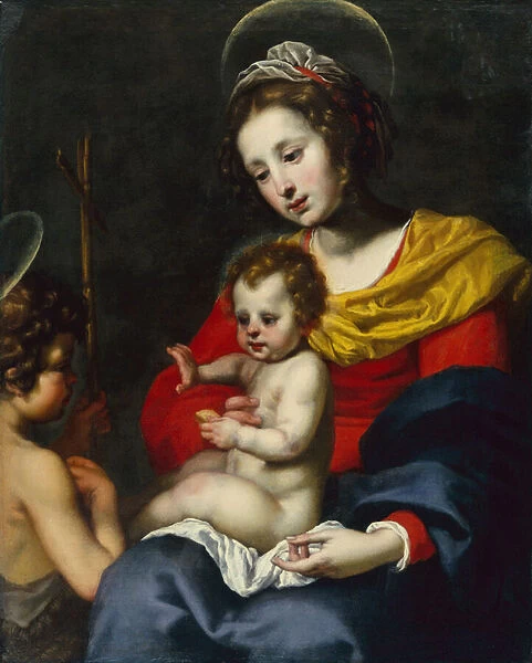 The Madonna and Child with the Infant Saint John the Baptist (oil on canvas)