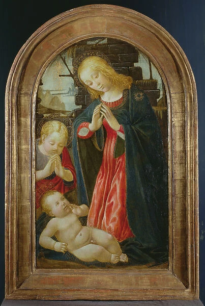 Madonna and Child with the infant St. John the Baptist (tempera on panel)