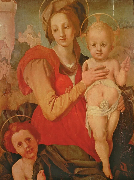 Madonna and Child with the Infant St. John the Baptist (panel)