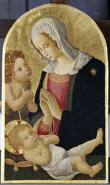Madonna and Child with John the Baptist, c. 1460 (tempera on poplar wood)