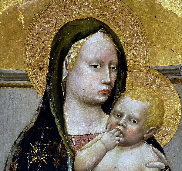 Madonna and Child, detail from the San Giovenale Triptych, 1422 (tempera on panel)