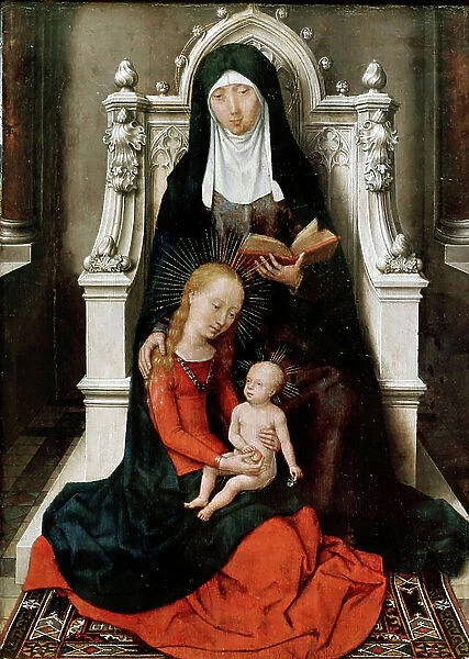 Madonna and Child with St. Anne, 1480 (oil on panel)