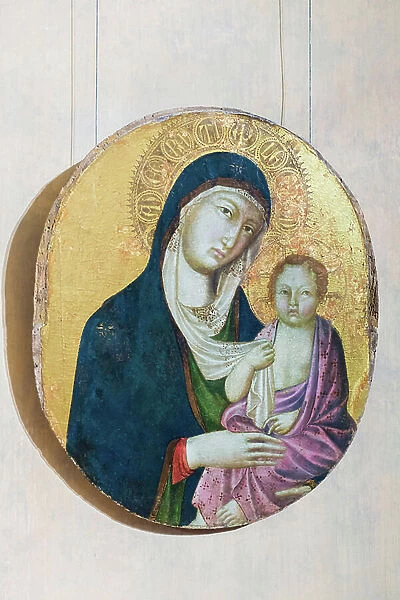 Madonna and child (tempera on panel)