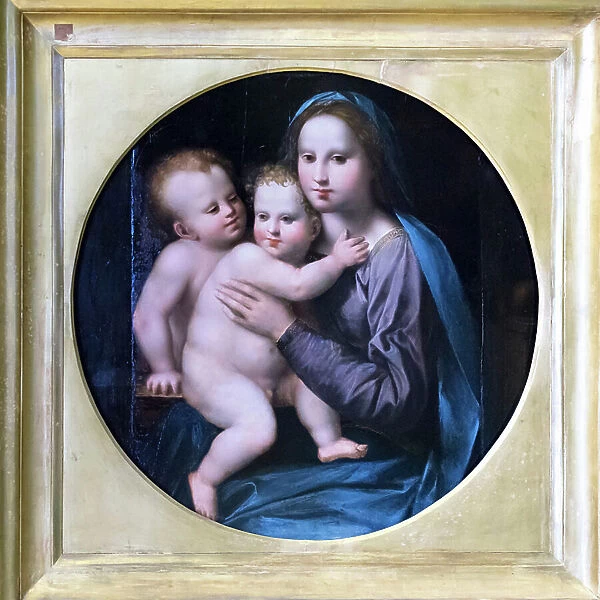 Madonna and Child with the Young St John, 1514-15, il Brescianino (oil on panel)