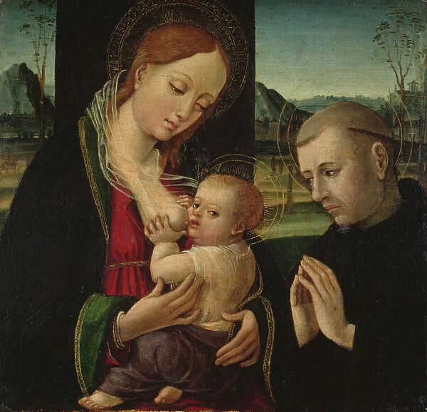 Madonna feeding the Christ Child, c. 1500-30 (oil on board)