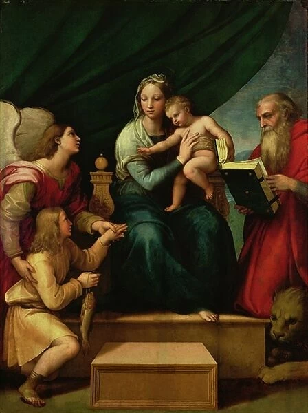 The Madonna of the Fish (The Madonna with the Archangel Gabriel and St. Jerome) c