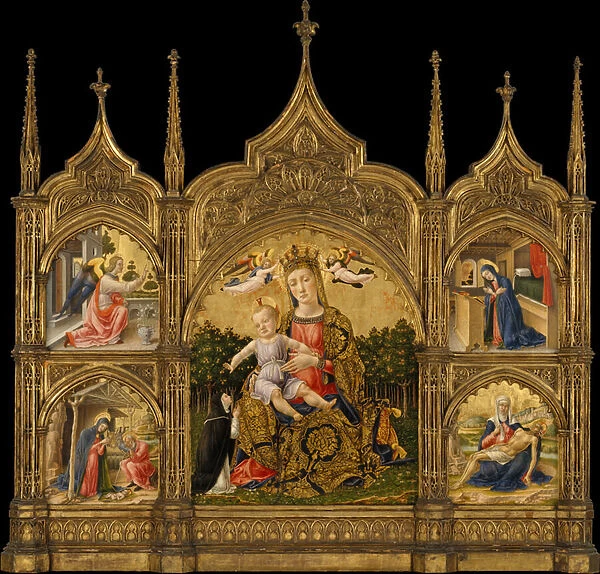 The Madonna of Humility, the Annunciation, the Nativity, and the Pieta, c