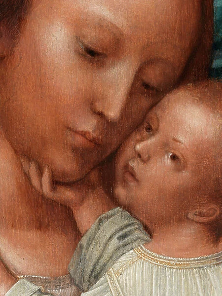 Detail of Madonna with John the Baptist and Saint Jerome (oil on panel)