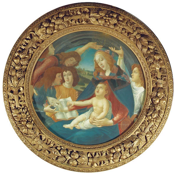 The Madonna of the Magnificat, 19th century (bodycolour on paper)