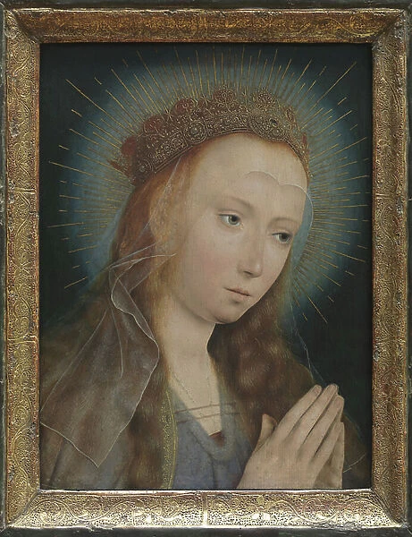 Madonna (oil on panel) (pair to 471176)