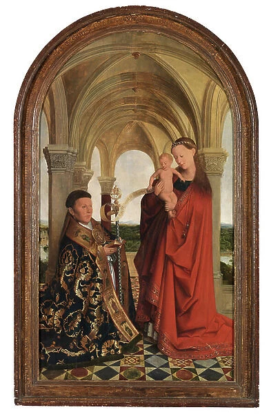 Madonna with Petrus Wijts (oil on panel)