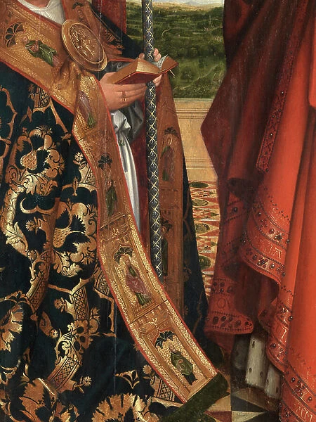 Detail of Madonna with Petrus Wijts (oil on panel)