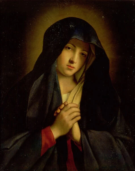 The Madonna in Sorrow (oil on canvas)