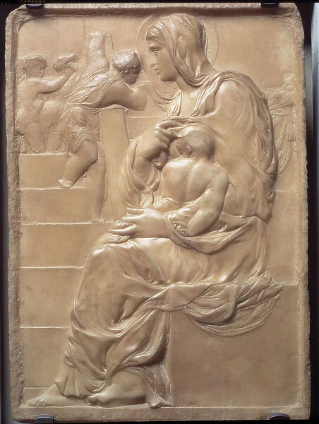 The Madonna of the Stairs (Madonna della Scala) - low relief