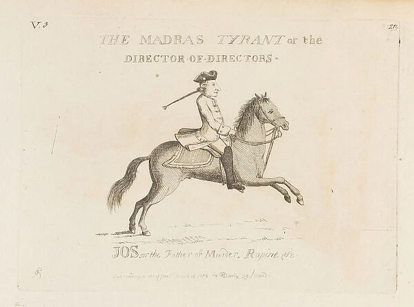 The Madras Tyrant, or the Director of Directors (etching)
