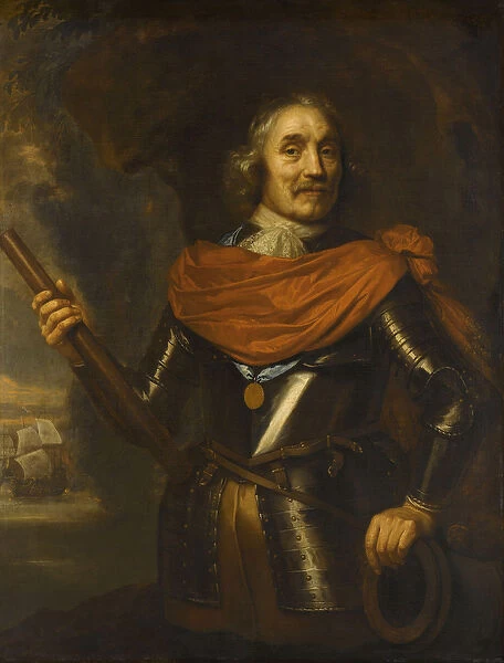 Maerten Harpertsz Tromp, Vice Admiral, 1640-53 (oil on canvas)