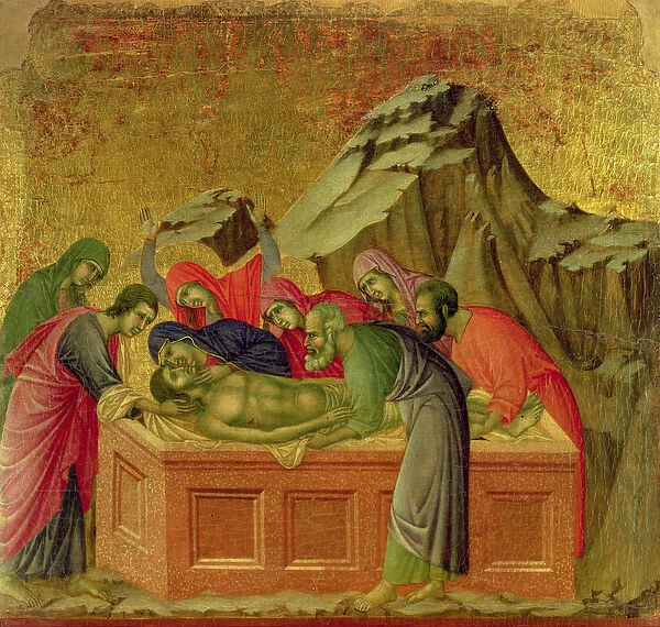 Maesta: The Burial of Christ, 1308-11