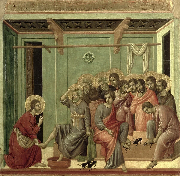 Maesta: Christ Washing the Disciples Feet, 1308-11