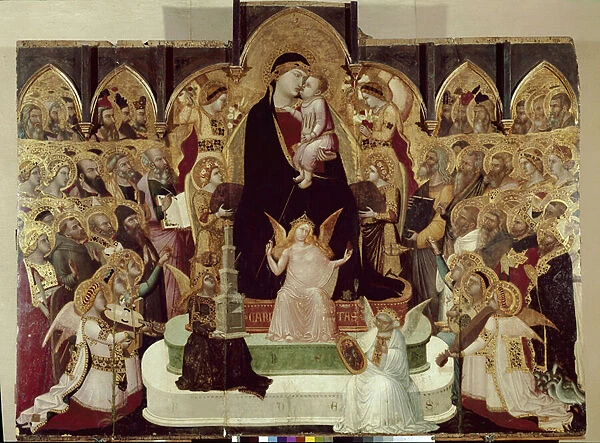Maesta di Massa Marittima (Virgin in majesty) (tempera and gold on panel, c. 1335)