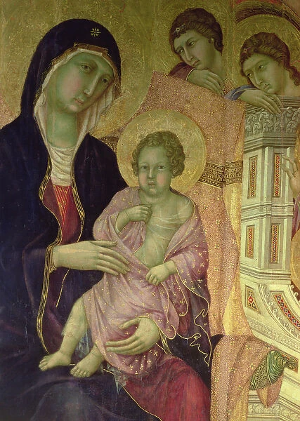 Maesta: Madonna and Child, 1308-11 (detail of 5543)
