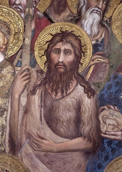 Maesta: St. John the Baptist, 1315 (fresco) (detail of 51591)