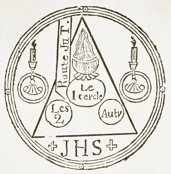 Magic Circle, copy of an illustration from Dreyfacher Hollenzwang