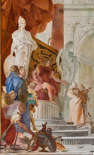 Magnanimity of Scipio Africanus (detail), 1743 (fresco)