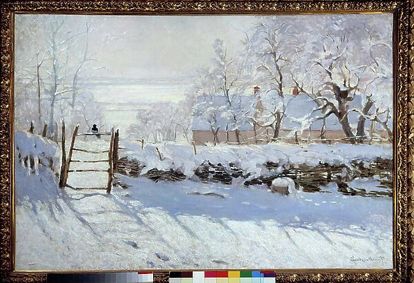 The Magpie (a snow-covered landscape, Etretat), 1869 (oil on canvas)