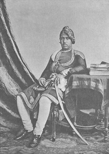 Maharaja Jashwant Singh of Bharatpur (engraving)